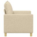 Sofa Cremefarvet 126 x 81 x 87,5 cm Stof