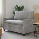 Sofa Lysegrå 126 x 81 x 87,5 cm Fløjl