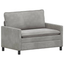 Sofa Lysegrå 126 x 81 x 87,5 cm Fløjl