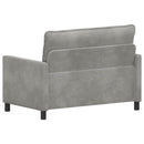 Sofa Lysegrå 126 x 81 x 87,5 cm Fløjl