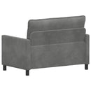 Sofa Mørkegrå 126 x 81 x 87,5 cm Fløjl