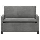 Sofa Mørkegrå 126 x 81 x 87,5 cm Fløjl