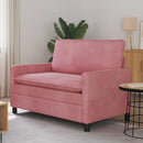 Sofa Lyserød 126 x 81 x 87,5 cm Fløjl