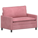 Sofa Lyserød 126 x 81 x 87,5 cm Fløjl