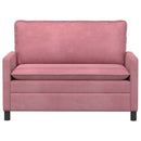 Sofa Lyserød 126 x 81 x 87,5 cm Fløjl