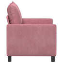 Sofa Lyserød 126 x 81 x 87,5 cm Fløjl