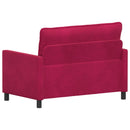 Sofa Vinrød 126 x 81 x 87,5 cm Fløjl