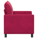 Sofa Vinrød 126 x 81 x 87,5 cm Fløjl