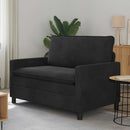 Sofa Sort 126 x 81 x 87,5 cm Fløjl