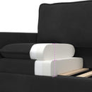 Sofa Sort 126 x 81 x 87,5 cm Fløjl