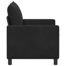 Sofa Sort 126 x 81 x 87,5 cm Fløjl