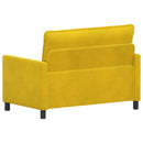 Sofa Gul 126 x 81 x 87,5 cm Fløjl