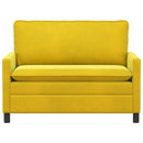 Sofa Gul 126 x 81 x 87,5 cm Fløjl