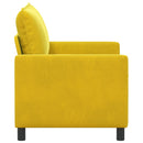 Sofa Gul 126 x 81 x 87,5 cm Fløjl