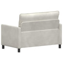 Sofa Cremefarvet 126 x 81 x 87,5 cm Fløjl