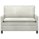 Sofa Cremefarvet 126 x 81 x 87,5 cm Fløjl