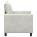 Sofa Cremefarvet 126 x 81 x 87,5 cm Fløjl