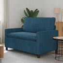Sofa Blå 126 x 81 x 87,5 cm Fløjl
