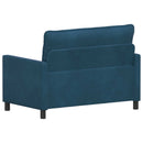 Sofa Blå 126 x 81 x 87,5 cm Fløjl