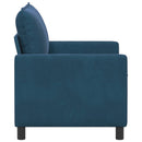 Sofa Blå 126 x 81 x 87,5 cm Fløjl