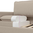 Sofa Lysegrå 126 x 81 x 87,5 cm Stof