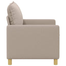 Sofa Lysegrå 126 x 81 x 87,5 cm Stof