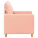 Sofa Lyserød 126 x 81 x 87,5 cm Stof