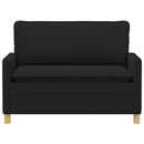 Sofa Sort 126 x 81 x 87,5 cm Stof