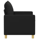 Sofa Sort 126 x 81 x 87,5 cm Stof