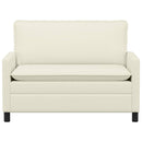 Sofa Cremefarvet 126 x 81 x 87,5 cm Stof