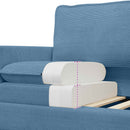 Sofa Blå 126 x 81 x 87,5 cm Stof