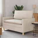 Sofa Cremefarvet 126 x 81 x 87,5 cm Polyester