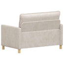 Sofa Cremefarvet 126 x 81 x 87,5 cm Polyester