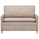 Sofa Beige 126 x 81 x 87,5 cm Polyester
