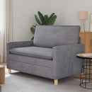 Sofa Lysegrå 126 x 81 x 87,5 cm Polyester