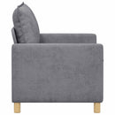 Sofa Lysegrå 126 x 81 x 87,5 cm Polyester
