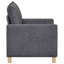 Sofa Mørkegrå 126 x 81 x 87,5 cm Polyester