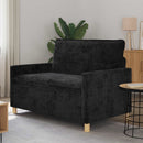 Sofa Sort 126 x 81 x 87,5 cm Polyester