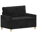 Sofa Sort 126 x 81 x 87,5 cm Polyester