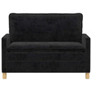 Sofa Sort 126 x 81 x 87,5 cm Polyester