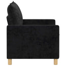 Sofa Sort 126 x 81 x 87,5 cm Polyester