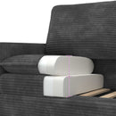 Sofa Mørkegrå 126 x 81 x 87,5 cm Polyester