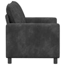 Sofa Mørkegrå 126 x 81 x 87,5 cm Polyester