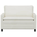 Sofa Cremefarvet 126 x 81 x 87,5 cm Polyester