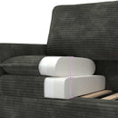 Sofa Antracit 126 x 81 x 87,5 cm Polyester