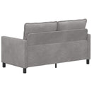 Sofa Lysegrå 156 x 81 x 87,5 cm Fløjl