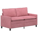 Sofa Lyserød 156 x 81 x 87,5 cm Fløjl