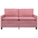 Sofa Lyserød 156 x 81 x 87,5 cm Fløjl