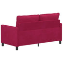 Sofa Vinrød 156 x 81 x 87,5 cm Fløjl