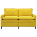 Sofa Gul 156 x 81 x 87,5 cm Fløjl